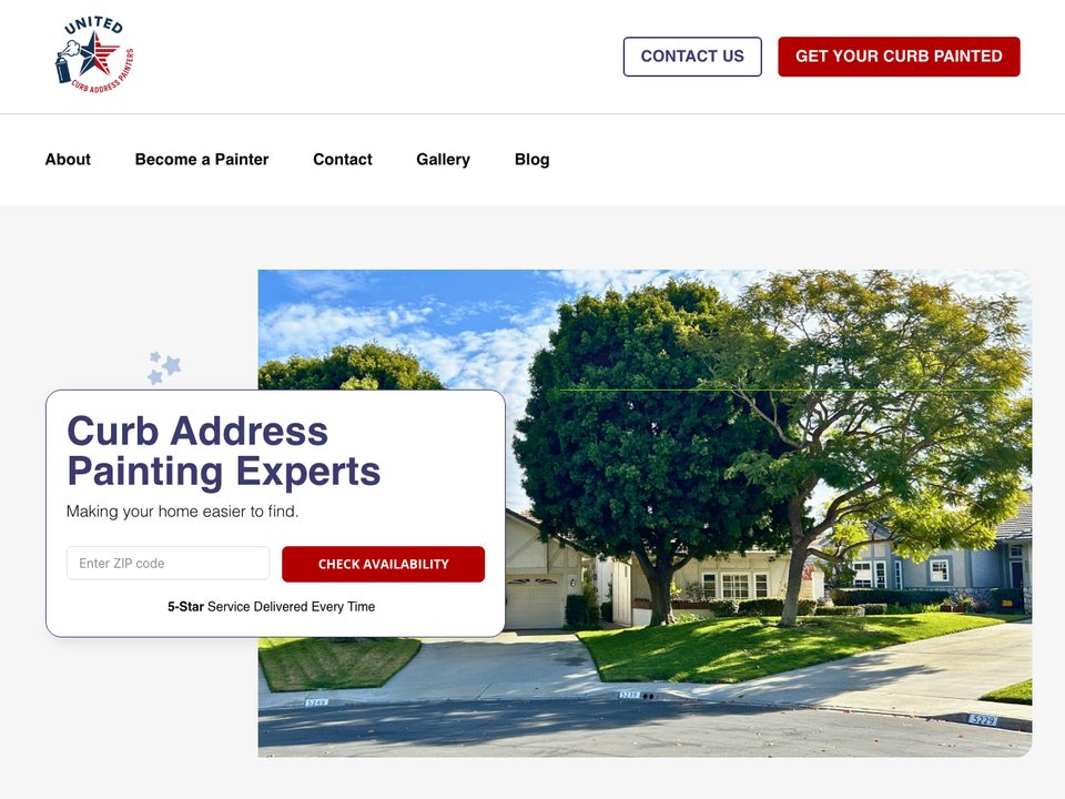 United Curb Painters – Website Development + SEO + Brand Development case study by Sitting Pretty Creative